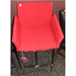 CORNELLE 29" RED BARSTOOL