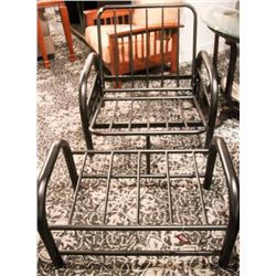 ESSPRESSO BLACK FUTON CHAIR & OTTOMAN