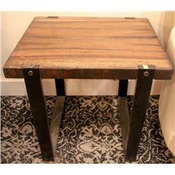 TOBIN WOOD GRAIN SIDE TABLE