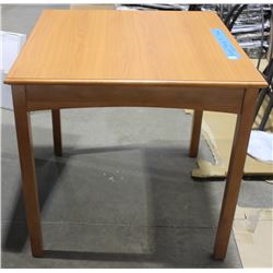 NATURAL WOOD PARSONS TABLE