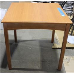 NATURAL WOOD PARSONS TABLE