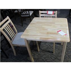 KISHNA NATURAL TABLE WITH 4 CHAIRS