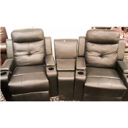 BROADWAY HOME THEATER POWER RECLINER W/ CONSOLE