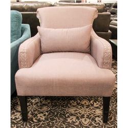 NIMBUS  GREY ACCENT CHAIR WITH PILLOW