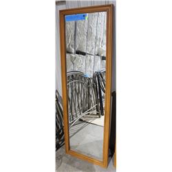 28'' X 40'' NATURAL WOOD WALL OR FLOOR MIRROR