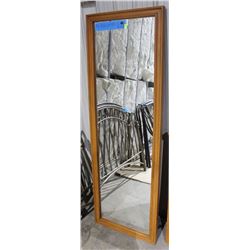 28'' X 40'' NATURAL WOOD WALL OR FLOOR MIRROR