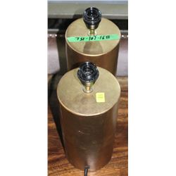 GOLD CERAMIC LAMP NO SHADE