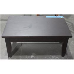 DARK WOOD COFFEE TABLE