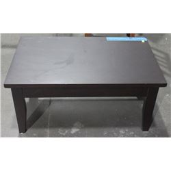 DARK WOOD COFFEE TABLE