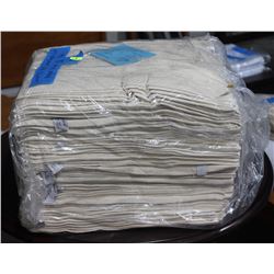 1 DOZEN OF BEIGE HOTEL HAND TOWELS 16'' X 27''