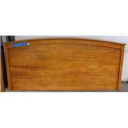 NATURAL WOOD KING WALL HEADBOARD 78'' X 38''