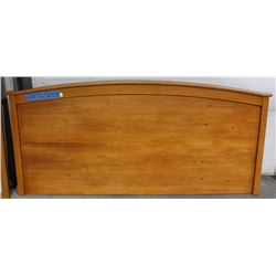 NATURAL WOOD KING WALL HEADBOARD 78'' X 38''