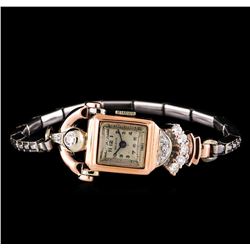 Beleco 14KT Two-Tone Gold Diamond Ladies Vintage Watch