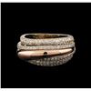 Image 1 : 0.88 ctw Diamond Ring - 14KT Two-Tone Gold