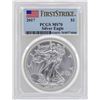 Image 1 : 2017 $1 American Silver Eagle Coin PCGS MS70 First Strike