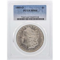 1885-O $1 Morgan Silver Dollar Coin PCGS MS64