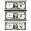 Image 1 : Lot of (3) Consecutive 1957 $1 Silver Certificate Notes