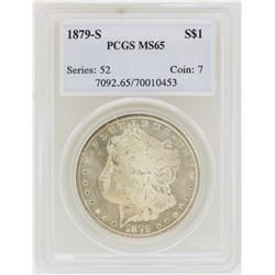1879-S $1 Morgan Silver Dollar Coin PCGS MS65