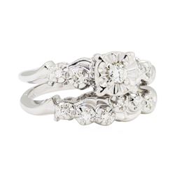 0.35 ctw Diamond Ring - 14KT White Gold