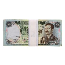 Lot of (25) Iraqi 25 Dinars Saddam Hussein Notes