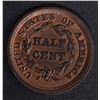 Image 2 : 1853 HALF CENT, CH BU RB