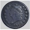 Image 1 : 1810 CLASSIC HEAD LARGE CENT, VG