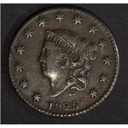 1825 LARGE CENT, XF