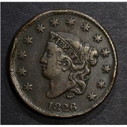 1826 LARGE CENT, VF