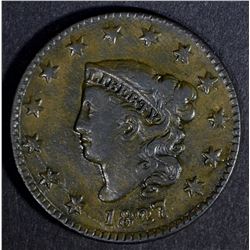 1827 LARGE CENT, XF