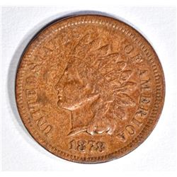 1878 INDIAN CENT, VF