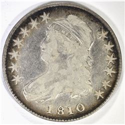 1810 BUST HALF DOLLAR, VF