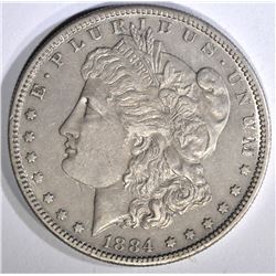 1884-S MORGAN DOLLAR, AU+