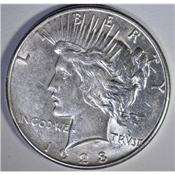 1928-S PEACE DOLLAR  AU/BU
