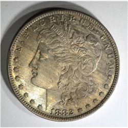 1882 O/S MORGAN DOLLAR CH BU+