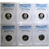 Image 1 : 6 PCGS GRADED PR 69 WASHINGTON QTRS