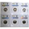Image 2 : 6 PCGS GRADED PR 69 WASHINGTON QTRS