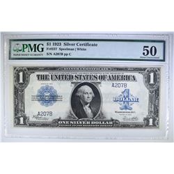 1923 $1.00 SILVER CERTIFICATE PMG 50