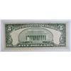 Image 2 : 1950 A $5 FEDERAL RESERVE NOTE