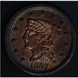 1857 LD LARGE CENT BU