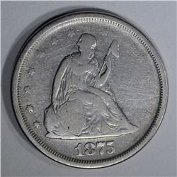 1875-S 20 CENT G/VG