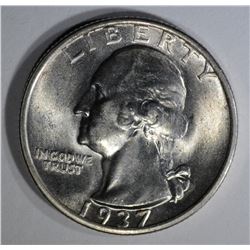 1937-S WASHINGTON QUARTER CH/GEM BU