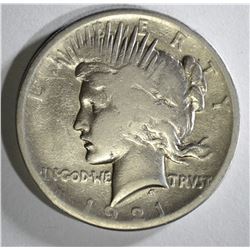 1921 PEACE DOLLAR FINE