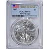 Image 1 : 2017 AMERICAN SILVER EAGLE PCGS MS70