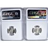 Image 2 : (2) 1937 MERCURY DIMES NGC  MS-65 FB & MS-66 FB