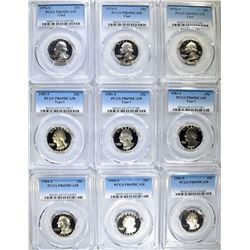 9-WASHINGTON QUARTERS PCGS PR-69 DCAM