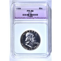 1954 FRANKLIN HALF DOLLAR NGP SUPERB