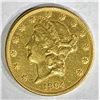 Image 1 : 1904-S $20.00 GOLD LIBERTY, XF cleaned