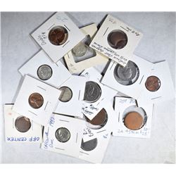 MISC. LOT OF 52 COINS:
