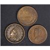 Image 1 : 3 CIVIL WAR TOKENS; 1863 INDIAN HEAD,