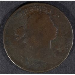 1803 DRAPED BUST LARGE CENT, VG